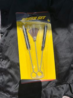 3-Piece Wire Brush Set with Iron Handles
