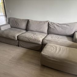 Sectional Sofa Nixon Gray Fabric 4 Piece Modular Sectional City Furniture. Price Including Delivery