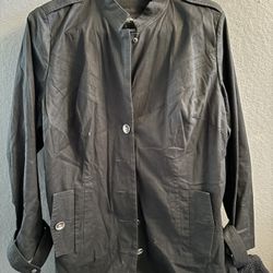 Mossimo Moda Collezione Mens 42 Long Jacket trench coat style 