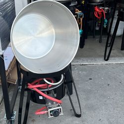 Cazo Con Vase I Quemador Nuevo En Especial 3 Pcs Para Carnitas, Mojaras Ext