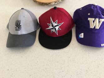 Mariners/Huskies hats like new