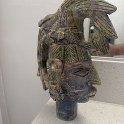 Mayan stone Head