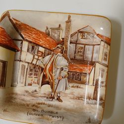 Vintage Trinket Tray Mr. Bumble Oliver Twist