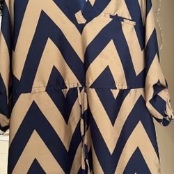 Chevron Print Tunic Dress