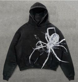 NEW ! Obenie Halloween Y2K Hoodie Gothic Casual palm/spider Blast Print Pattern Skull Fashion Hoodie Men Harajuku Men Clothing
