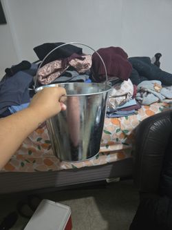 18 Pcs 10L Large Metal Beer Bucket