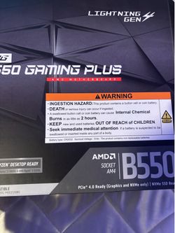 AMD B550 Motherboard with CPU