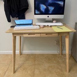 Natural wood desk ONLY