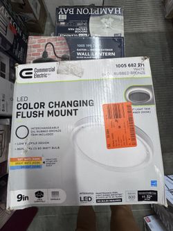 Commercial Electric 9 in LED Color Changing Flush Mount