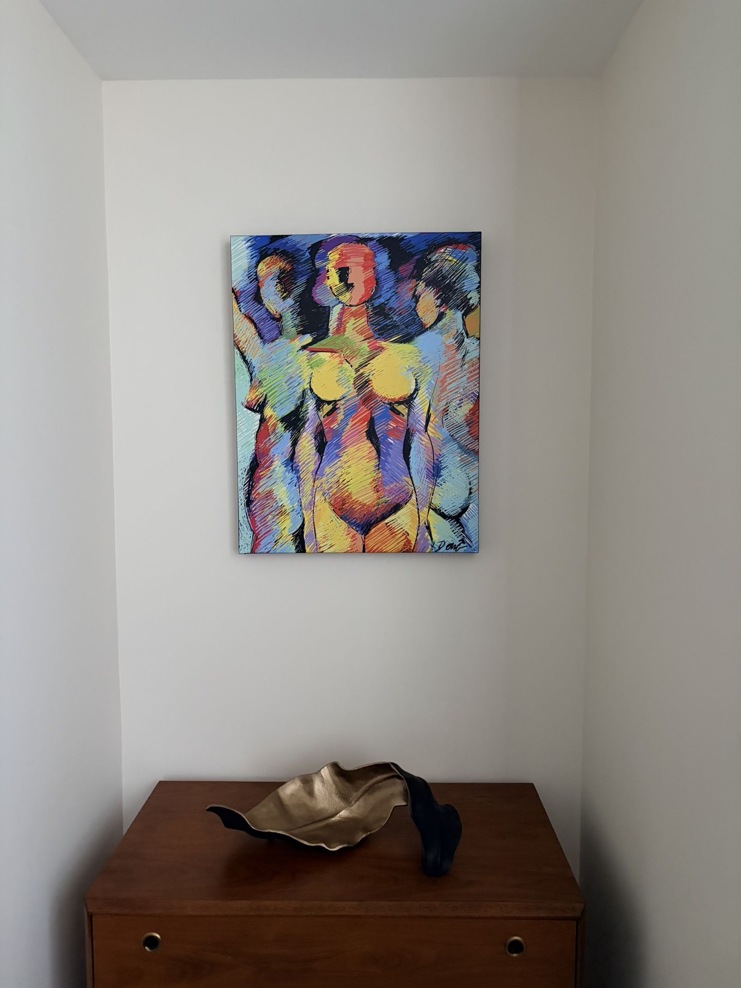 Portrait/Canvas of abstract human figures