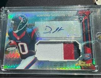 2013 Topps Finest DeAndre Hopkins Rookie Jumbo Worn Relics Auto RC #'d /25 RPA