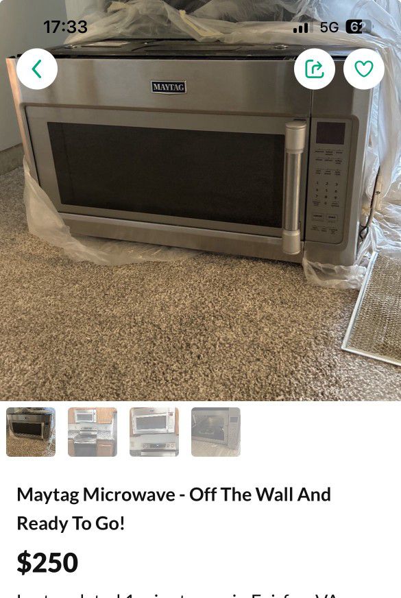 Mytag Microwave 