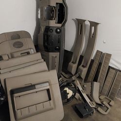 2015 Ford Superduty Tan Interior With 6 Door Panels Excursion 
