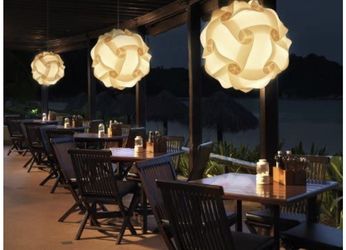 White Plastic Lanterns