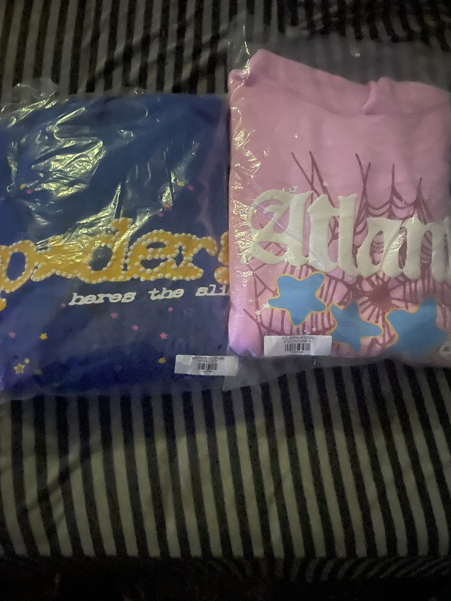 Sp5der hoodie both Size xl