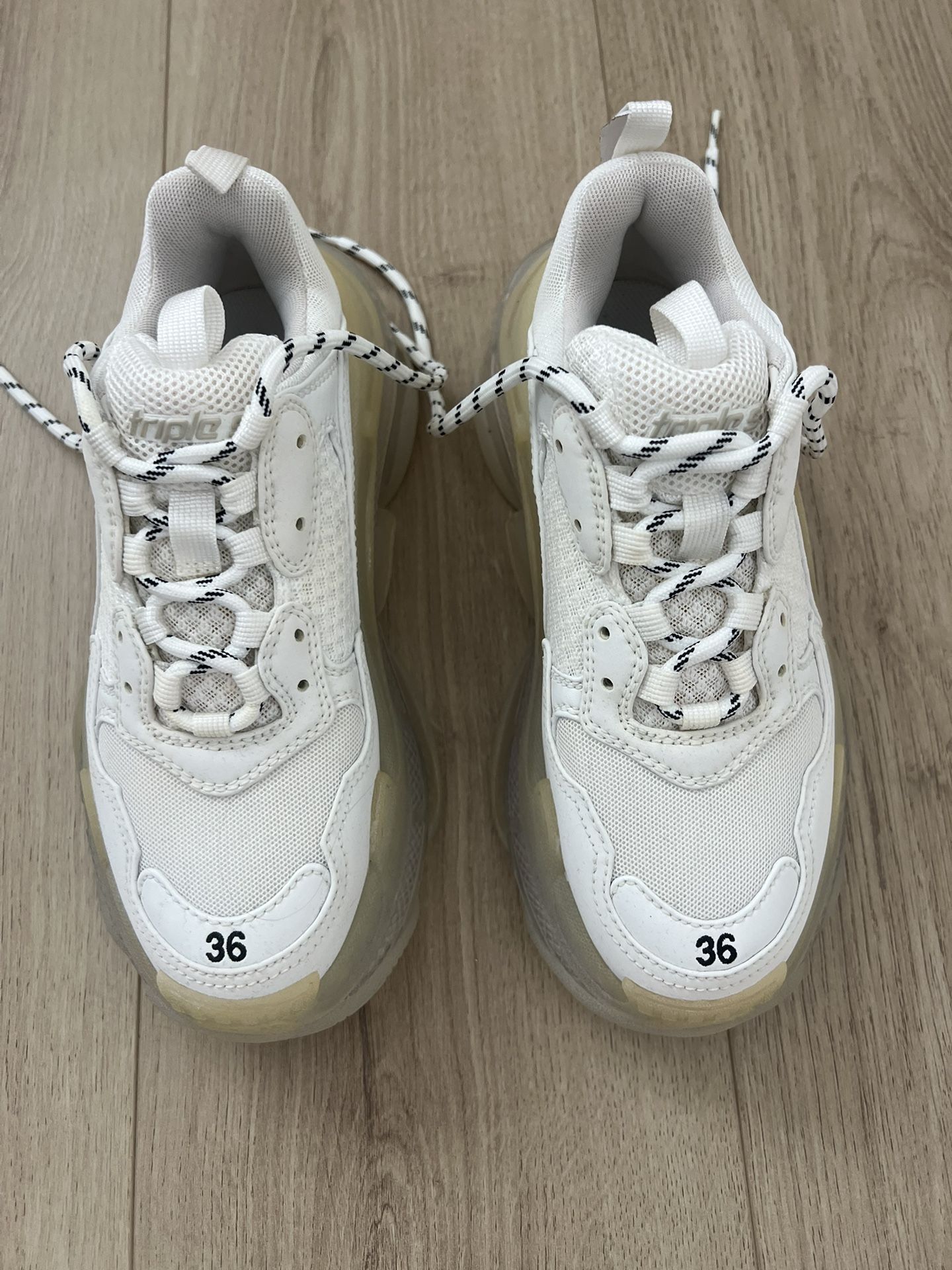 Balenciaga Women's Triple S Clear Sole Sneaker- Brand new - Size 6