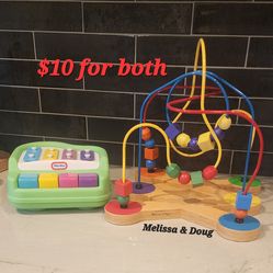 Melissa & Doug toy maze & piano