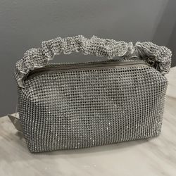 Silver Rhinestone Handbag