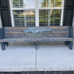 Antique Lancaster County Co Op Bench