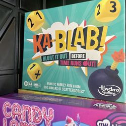 Kids Board Game Lot : Kablab / Candy Land / Apples Jr./ Monopoly Jr