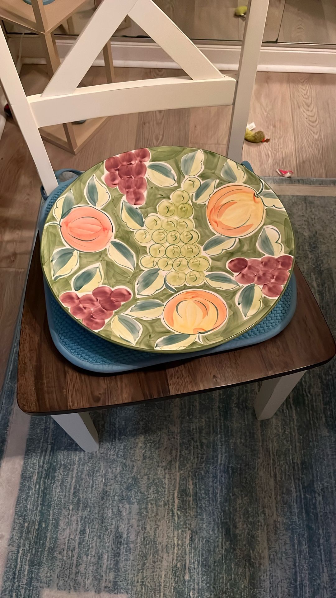 Beautiful Serving Platter fruit plant pattern