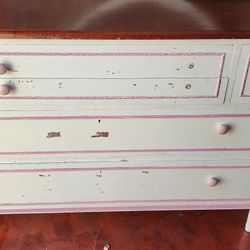 Antique Dresser With Mirror 