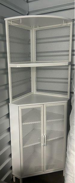 White liquor cabinet. Firm on price