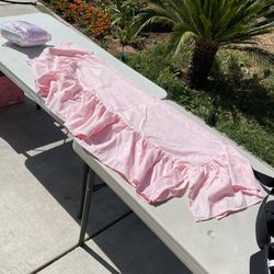 Pink Crib Ruffle Skirt Mini Crib