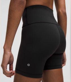 Lululemon Wunder Train High-Rise Short 6" Black Shorts Size 4  LIKE NEW Condition