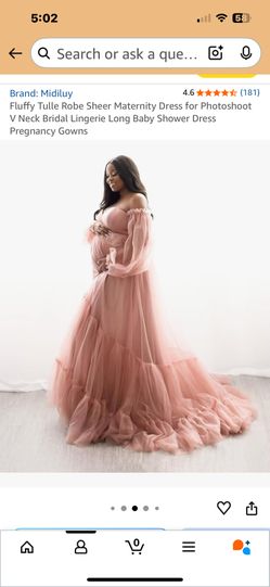 Large maternity blush pink photoshoot corset dress