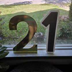 FREE - Large Plastic Gold #2 and Black & White #1