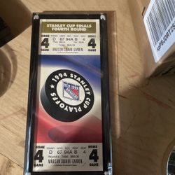 Stanley Cup Finals Fourth Round Ticket  1994