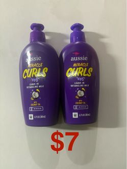 Aussie Miracle Curls Leave-In Detangling Milk 2-Pack