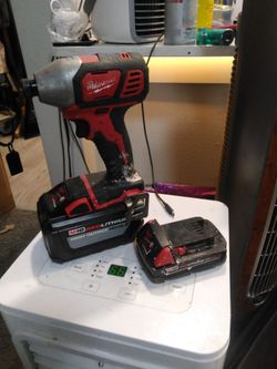 Milwaukee M18 Impact Driver with Two Batteries