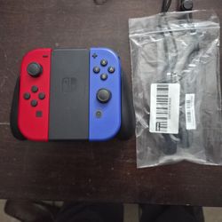 Nintendo Switch Joycons With straps & Controller Grip