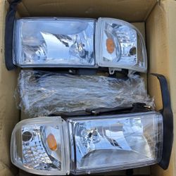 94-01 Dodge Ram Headlights Faros Calaveras Micas Luces Lamps 