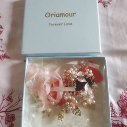 Fresh Water Pearl Head Band 