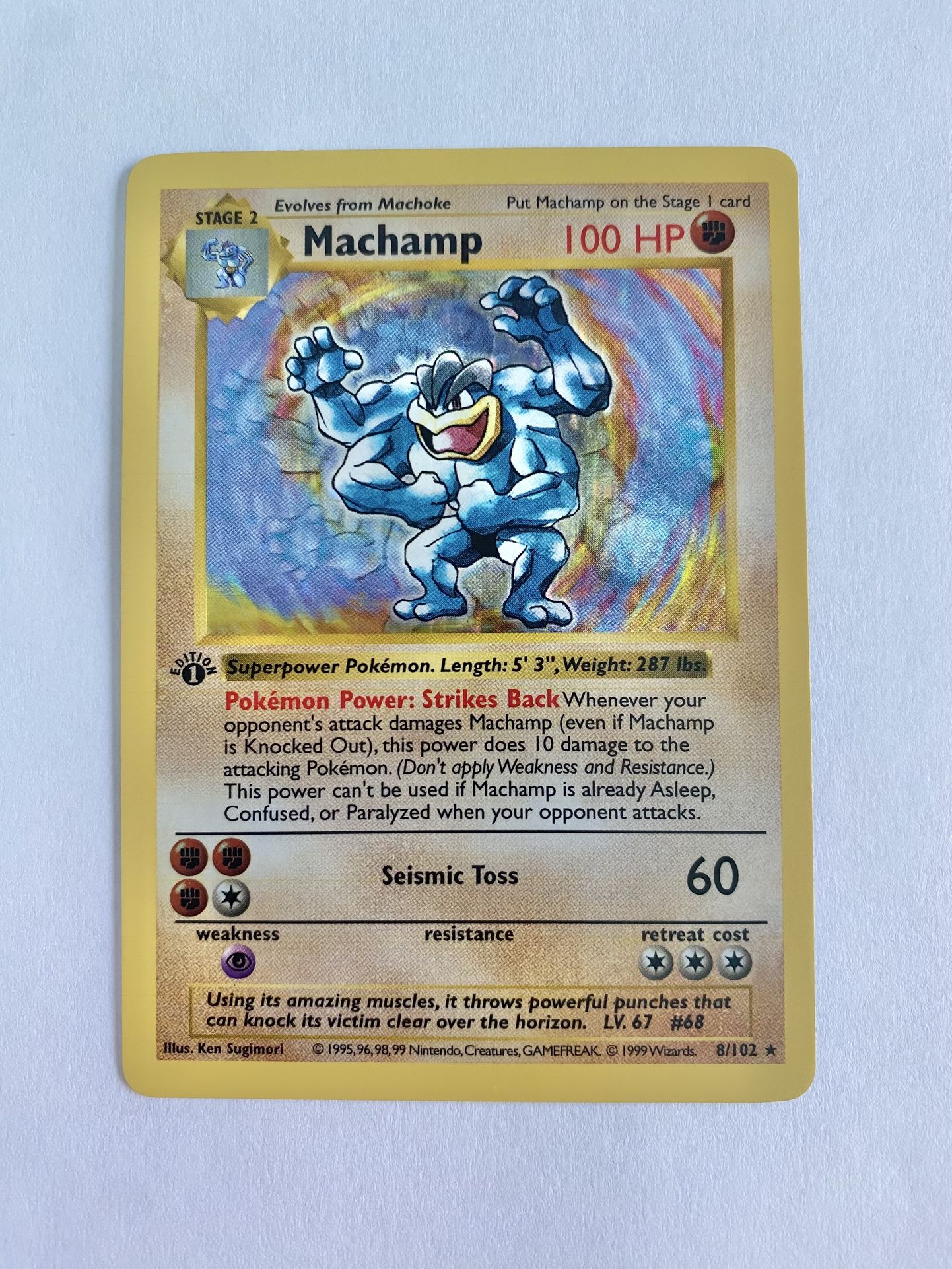 Machamp - 8/102 (Base Set Shadowless)