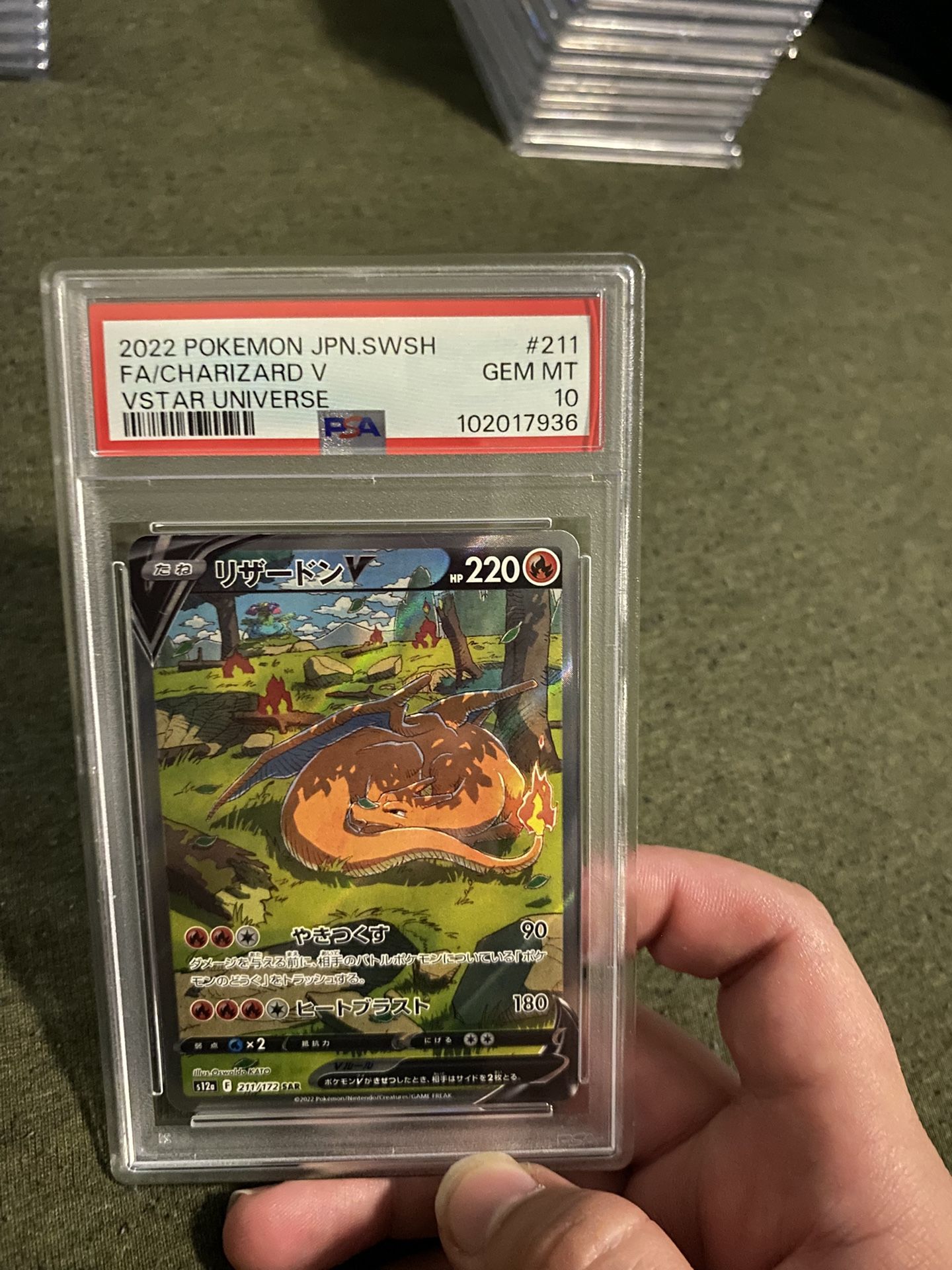 Japanese Charizard V PSA 10