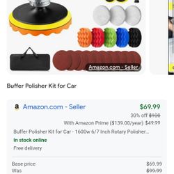 Brand New Car Buffer Polisher 1600 W Power 7 Speed  Only $35