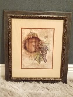 Framed Wine Art