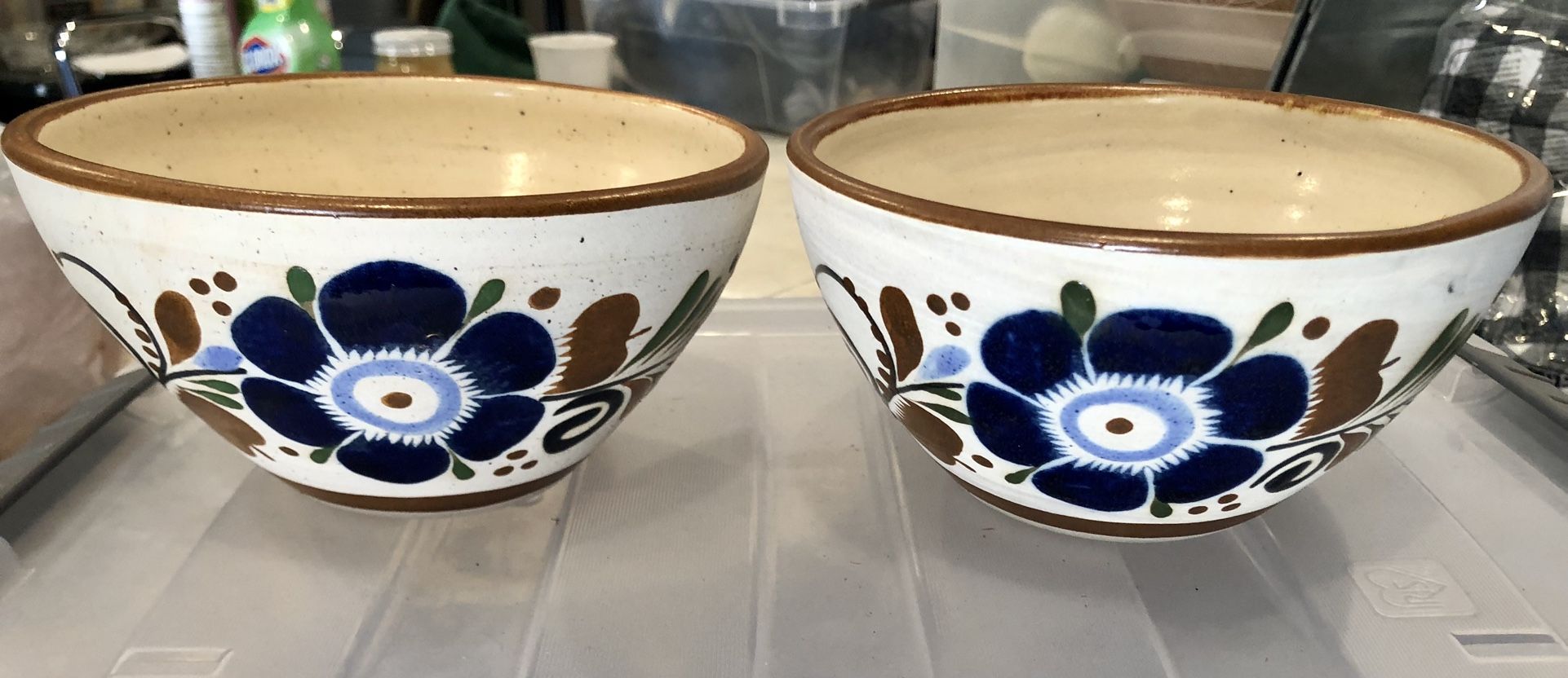 Mexican Folk Art Glazed Bowls