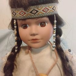 Knightsbridge Collectable Porcelain INDIAN GIRL