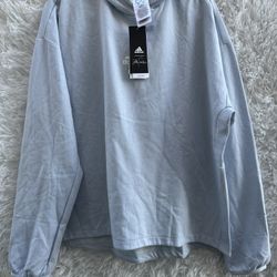 Women’s Adidas Sky Blue Pullover Hoodie size Large