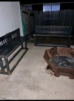Iron benches