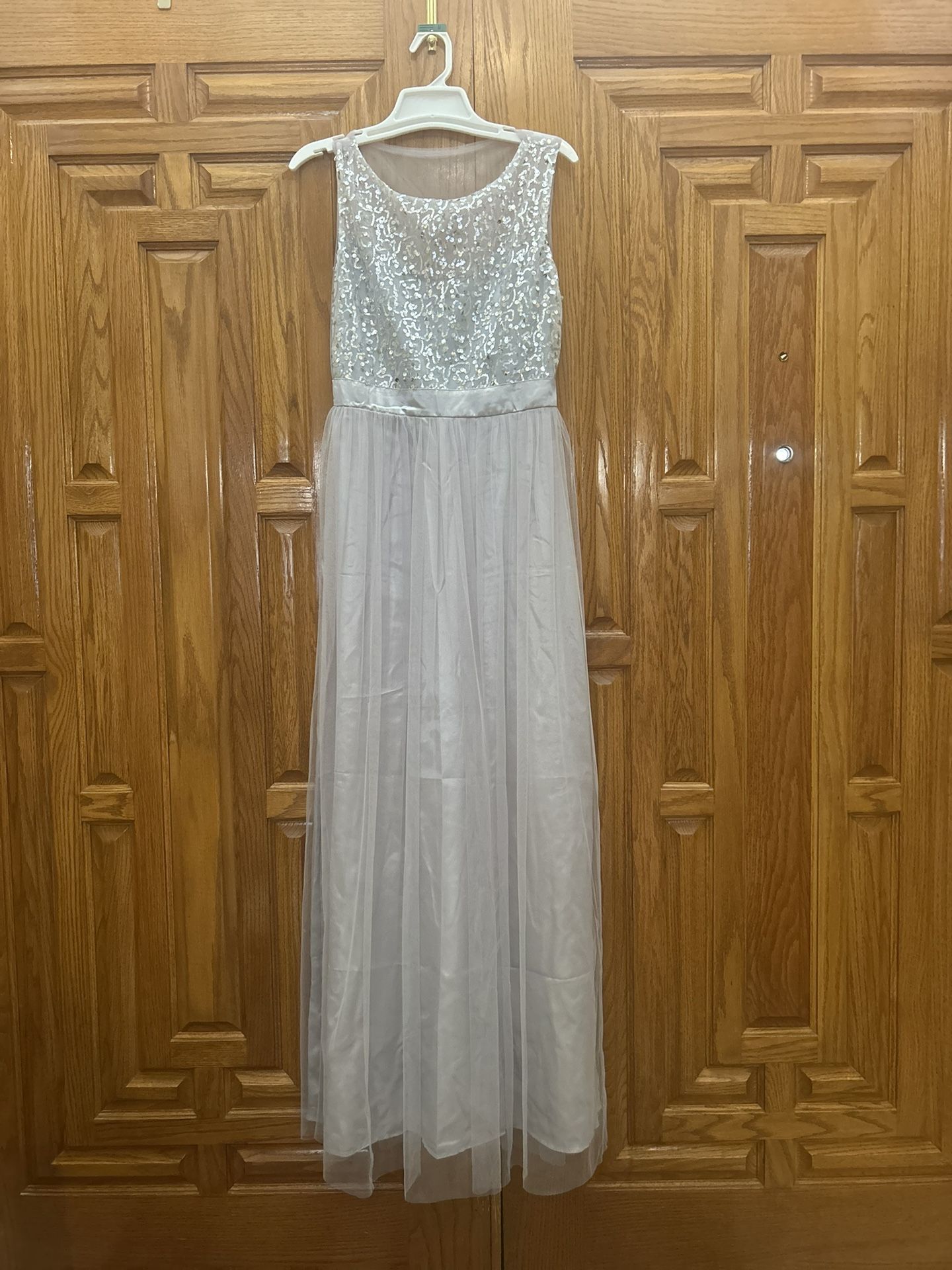 Long Silver Gown