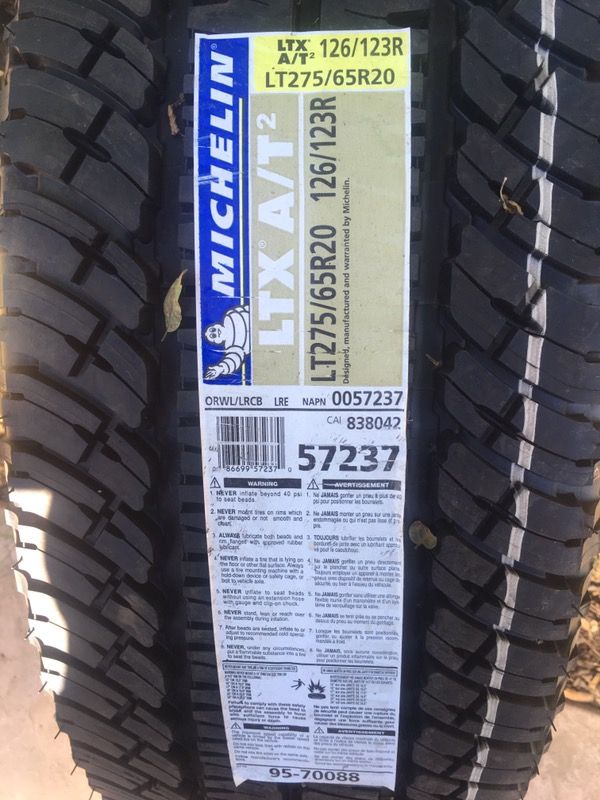 Michelin ltx a/t2 tire