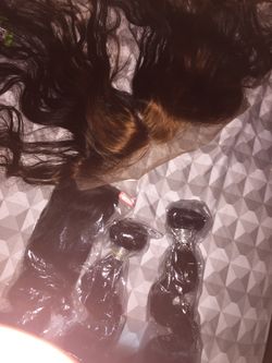 16 inch body wave all hair 1 frontal and two bundles