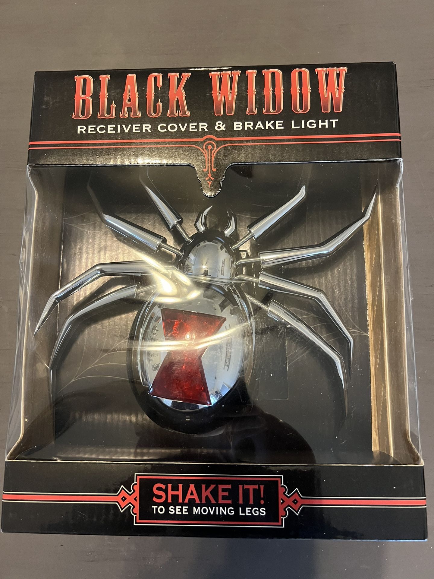 Black Widow Hitch Cover & Brake Light