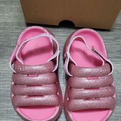 UGG Pink Glitter Sandals - Toddler Size 6